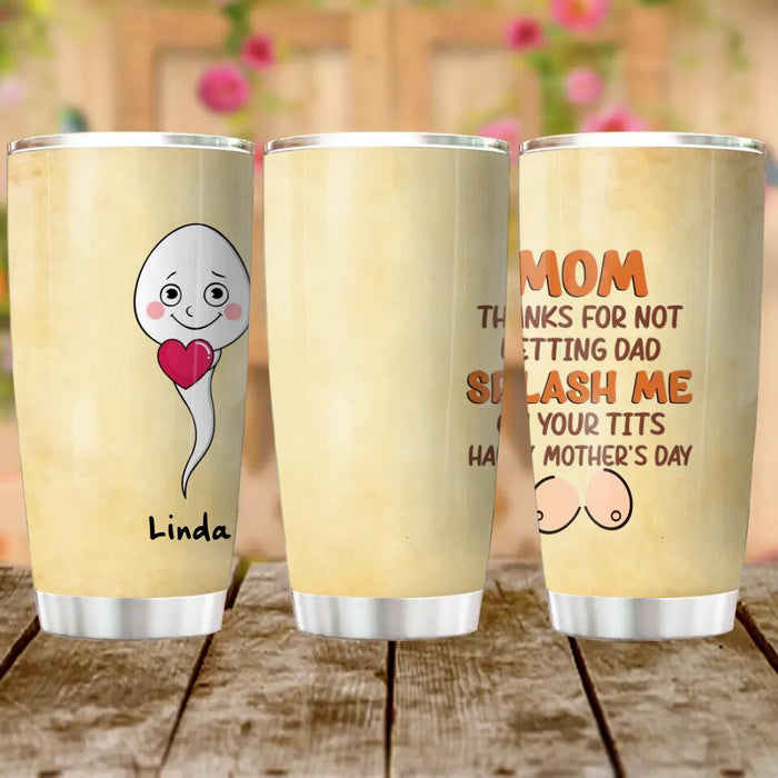 Custom Personalized Sperms Tumbler - Gift Idea From Kids - Upto 6 Sperms