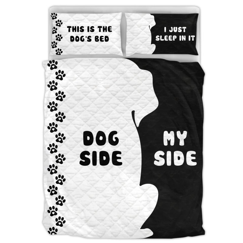Personalized Dog Quilt Bed Sets - Mother's Day/Father's Day Gift Idea For Dog Lovers - This Is The Dog's Bed I Just Sleep In It
