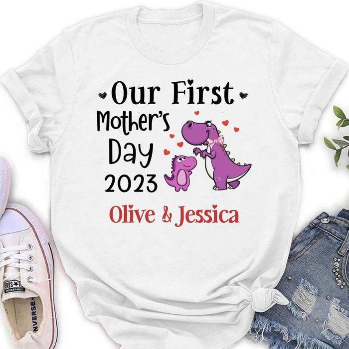 Custom Personalized First's Mother Day Baby Onesie/T-Shirt - Gift Idea for Baby/Mother's Day - Our First Mother's Day 2023