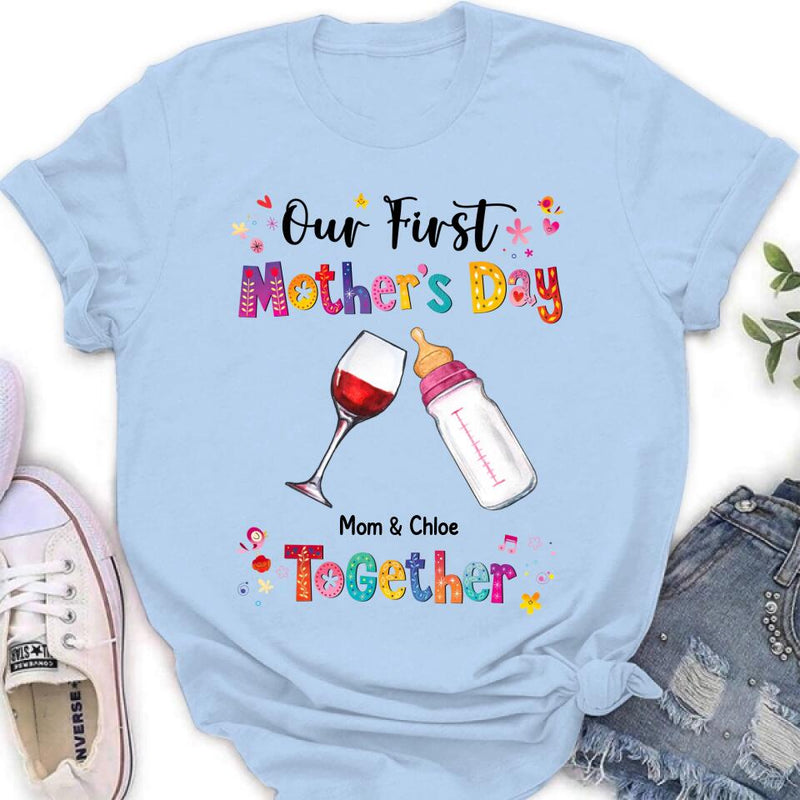 Personalized Onesie/T-shirt - Gift Idea For Mother's Day - Our First Mother's Day Together