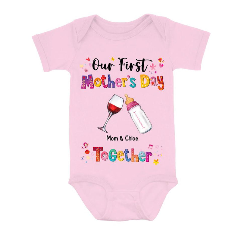 Personalized Onesie/T-shirt - Gift Idea For Mother's Day - Our First Mother's Day Together
