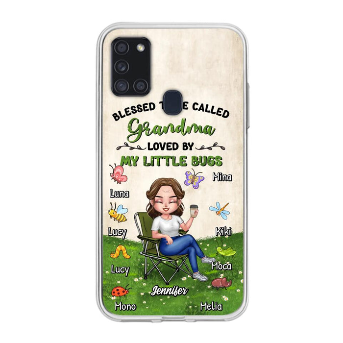 Custom Personalized Grandma Phone Case - Upto 8 Bugs - Gift Idea For Mother's Day/Garden Lovers - Blessed To Be Called Grandma Loved By My Little Bugs - Case For iPhone & Samsung
