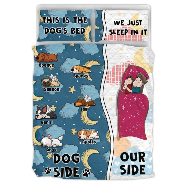 Custom Personalized Dog Mom Quilt Bed Sets - Gift Idea For Dog Lovers/Mother's Day/Father's Day - This Is The Dog's Bed
