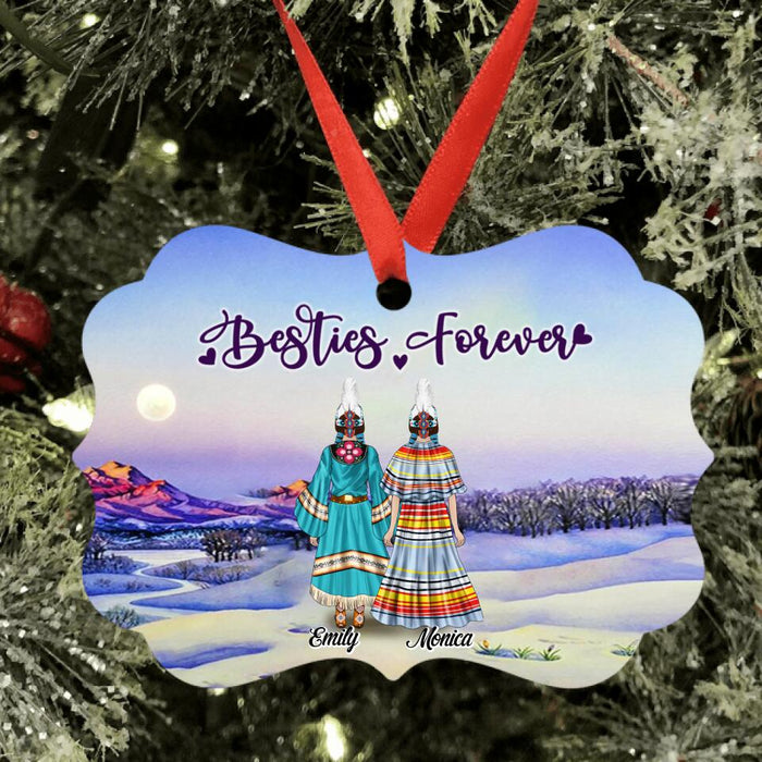 Personalized Native Ornament  - Best Gift For Friends/Sisters - Upto 5 Native American Besties/Sister