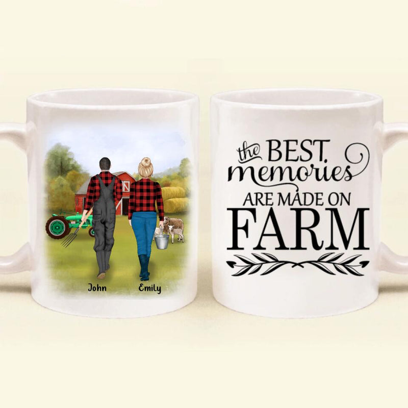 Personalized Farming Coffee Mug - Gift Idea For Father's Day/Mother's Day - Best Memories Are Made On Farm