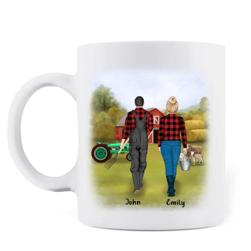 Personalized Farming Coffee Mug - Gift Idea For Father's Day/Mother's Day - Best Memories Are Made On Farm