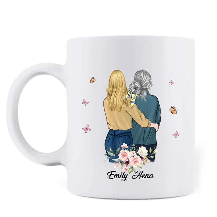 Custom Personalized Mom & Daughter Coffee Mug - Mother's Day Gift Idea From Daughter - D'abord Ma Mere Pour Toujours Mon Ami