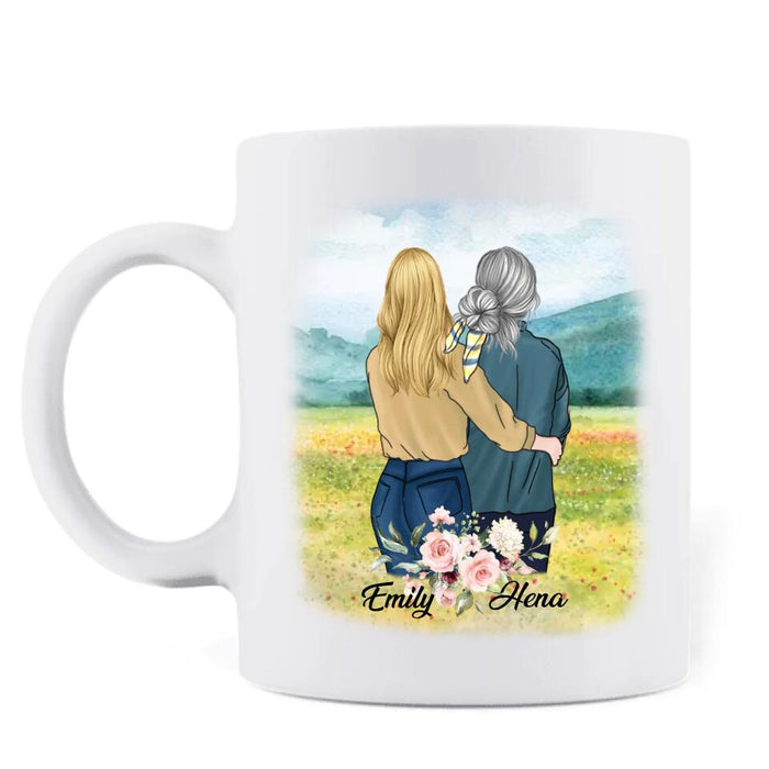 Custom Personalized Mom & Daughter Coffee Mug - Best Gift Idea For Mother's Day - D'abord Ma Mere Pour Toujours Mon Ami