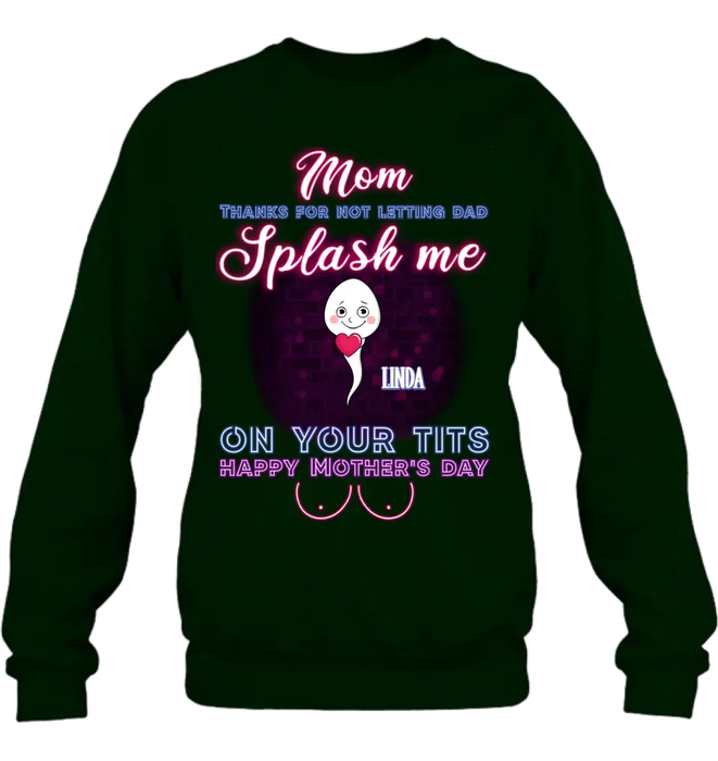 Personalized Sperms Shirt/Long sleeve/Sweatshirt/Hoodie - Best Gift Idea For Mom - Up to 6 Sperms