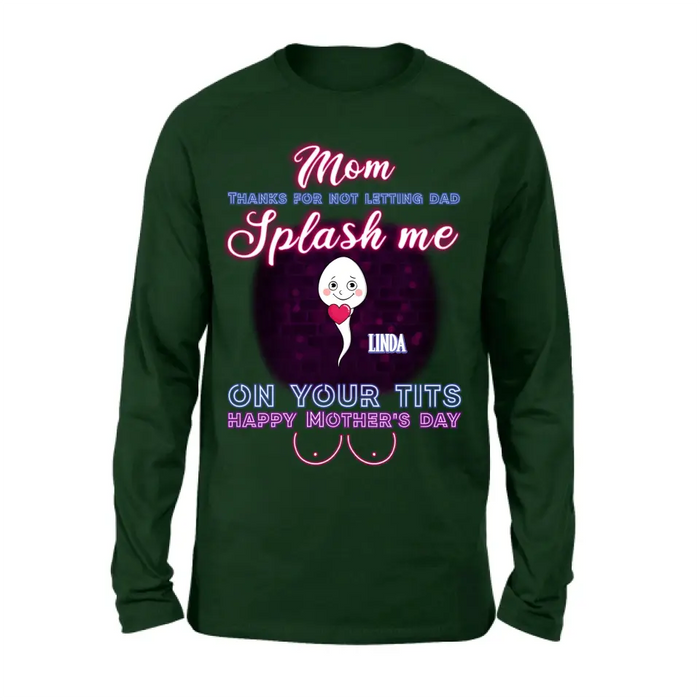 Personalized Sperms Shirt/Long sleeve/Sweatshirt/Hoodie - Best Gift Idea For Mom - Up to 6 Sperms