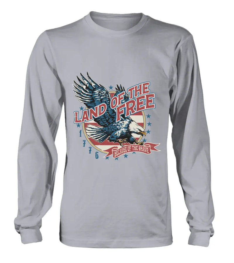Personalized Veteran Shirt - Father's Day Gift Idea For Veteran - Land Of The Free Because Of The Brave