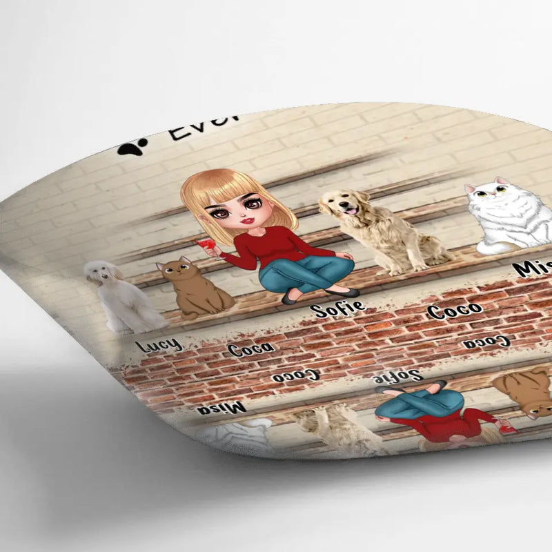 Personalized Dog/Cat Mom Pillow Cover - Gift Idea For Dog/Cat Lovers/Mother's Day - Up to 4 Dogs/Cats - Best Dog Mom Ever