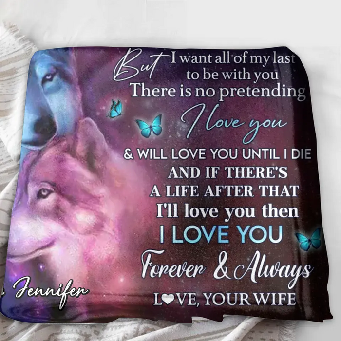 To My Husband Single Layer Fleece/Quilt Blanket - Gift Idea From Wife To Husband, Birthday Gift - I Love You Forever & Always