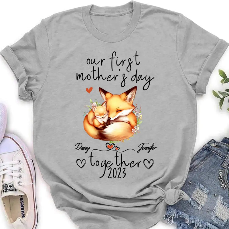 Personalized Mother's Day Baby Onesie/T-Shirt - Gift Idea For Mother's Day/Baby - Our First Mother's Day Together