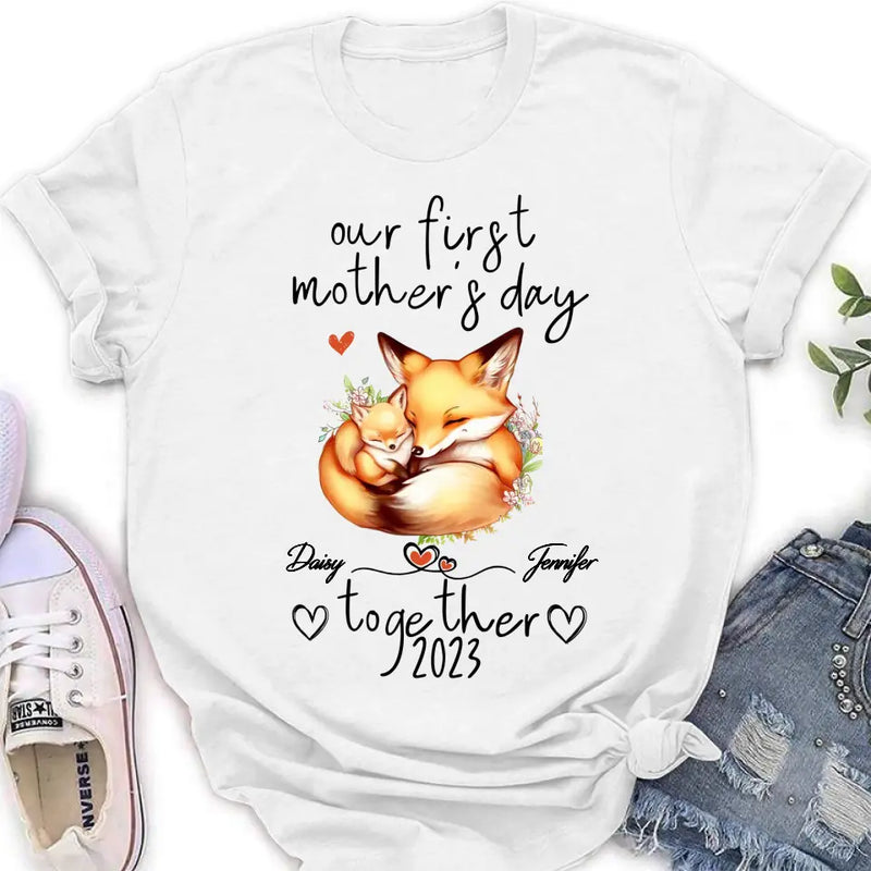 Personalized Mother's Day Baby Onesie/T-Shirt - Gift Idea For Mother's Day/Baby - Our First Mother's Day Together