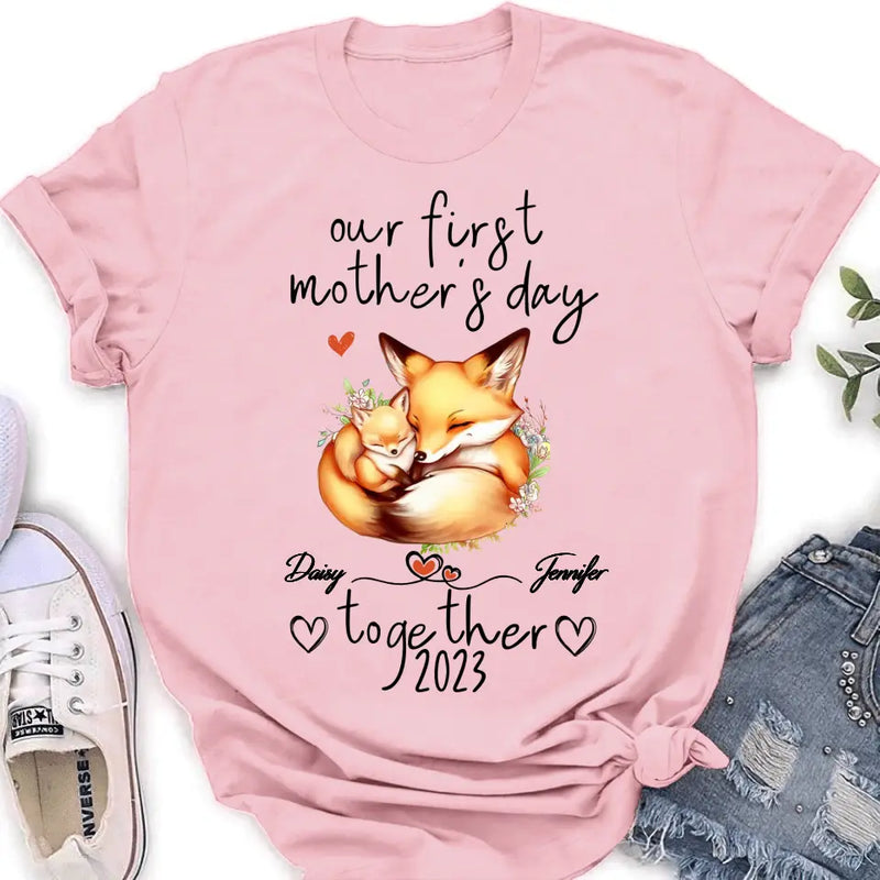 Personalized Mother's Day Baby Onesie/T-Shirt - Gift Idea For Mother's Day/Baby - Our First Mother's Day Together