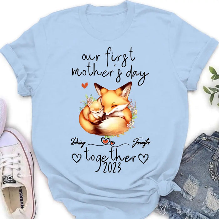 Custom Personalized Mother's Day Baby Onesie/T-Shirt - Gift Idea For Mother's Day/Baby - Our First Mother's Day Together