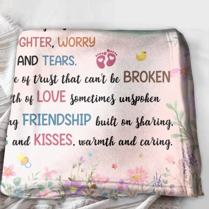 Personalized New Grandma Fleece Throw Blanket/Quilt - Mother's Day Gift Idea for Grandma - To An Amazing New Grandma