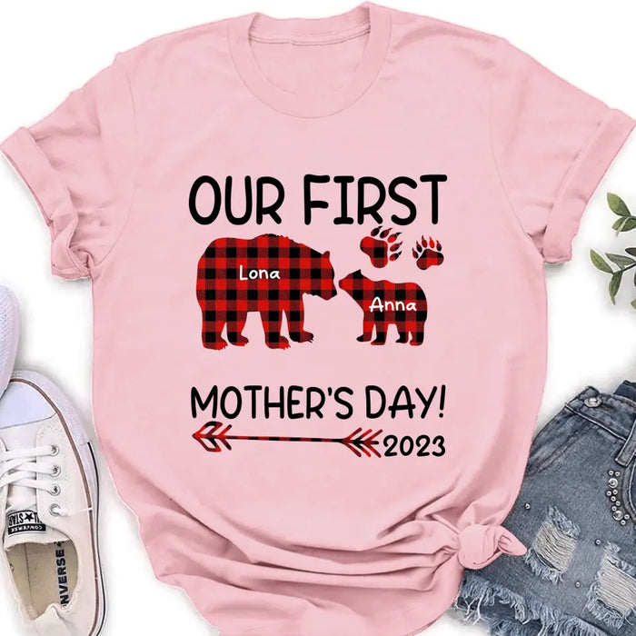 Personalized Bear Shirt/Baby Onesie - Gift Idea For Mother's Day - Our First Mother's Day 2023