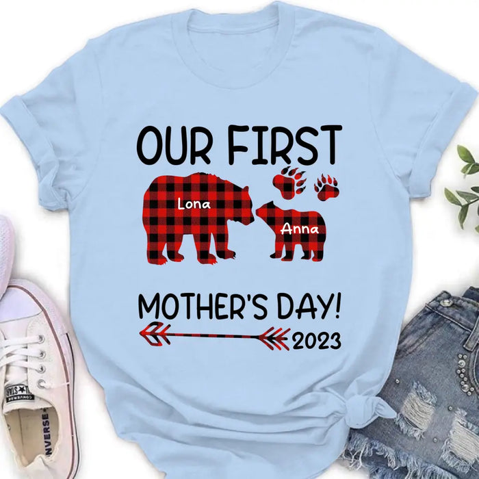Personalized Bear Shirt/Baby Onesie - Gift Idea For Mother's Day - Our First Mother's Day 2023