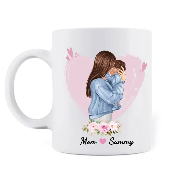 Custom Personalized Mother Coffee Mug - Mother's Day Gift Idea - My 1st Mother's Day