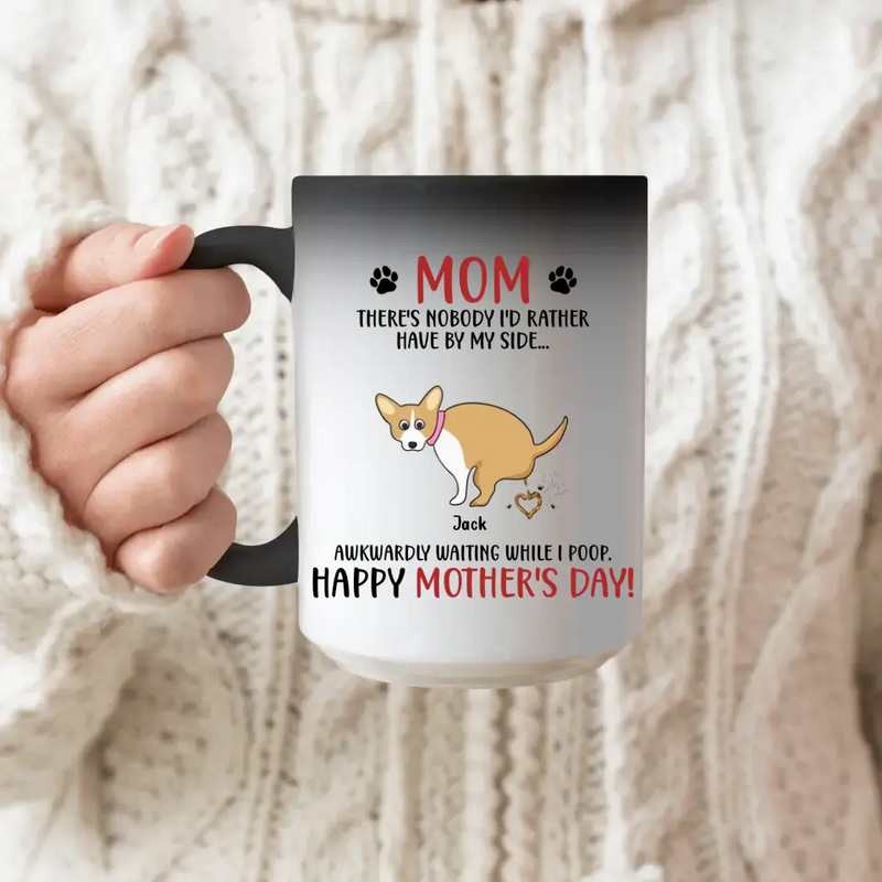Personalized Dog Mom Color Changing Mug - Funny Gift For Mother's Day
