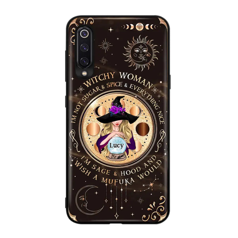Personalized Witchy Woman Phone Case - Gift Idea For Witch/Friends/Birthday/Halloween Day - I'm Not Sugar & Spice & Everything Nice - Case For Xiaomi/Oppo/Huawei