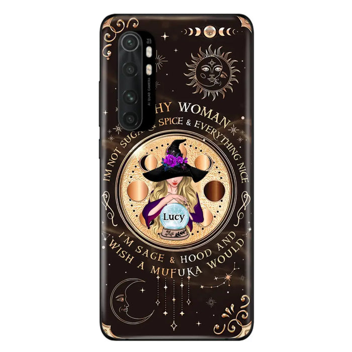 Custom Personalized Witchy Woman Phone Case - Gift Idea For Witch/ Friends/ Birthday/ Halloween Day - I'm Not Sugar & Spice & Everything Nice - Case For Xiaomi/ Oppo/ Huawei