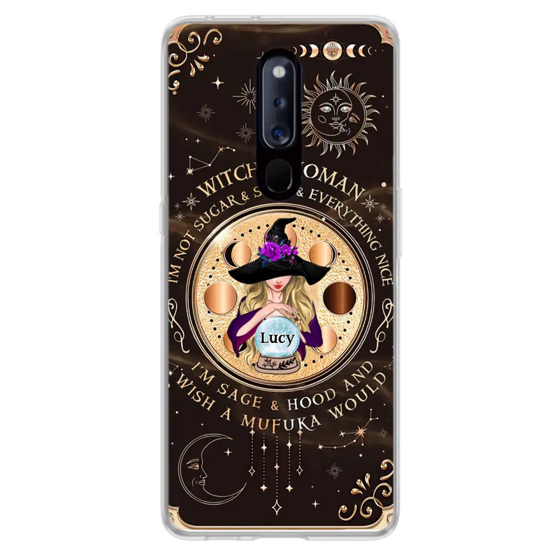 Personalized Witchy Woman Phone Case - Gift Idea For Witch/Friends/Birthday/Halloween Day - I'm Not Sugar & Spice & Everything Nice - Case For Xiaomi/Oppo/Huawei