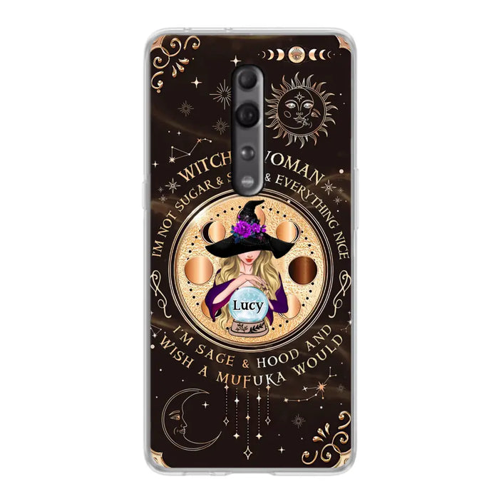 Custom Personalized Witchy Woman Phone Case - Gift Idea For Witch/ Friends/ Birthday/ Halloween Day - I'm Not Sugar & Spice & Everything Nice - Case For Xiaomi/ Oppo/ Huawei