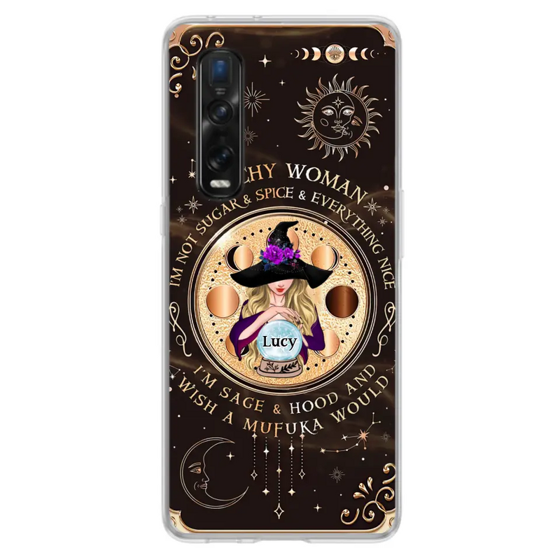 Personalized Witchy Woman Phone Case - Gift Idea For Witch/Friends/Birthday/Halloween Day - I'm Not Sugar & Spice & Everything Nice - Case For Xiaomi/Oppo/Huawei