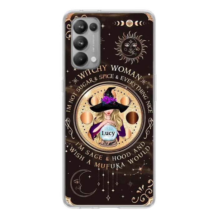 Custom Personalized Witchy Woman Phone Case - Gift Idea For Witch/ Friends/ Birthday/ Halloween Day - I'm Not Sugar & Spice & Everything Nice - Case For Xiaomi/ Oppo/ Huawei