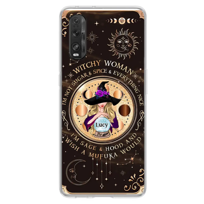 Custom Personalized Witchy Woman Phone Case - Gift Idea For Witch/ Friends/ Birthday/ Halloween Day - I'm Not Sugar & Spice & Everything Nice - Case For Xiaomi/ Oppo/ Huawei