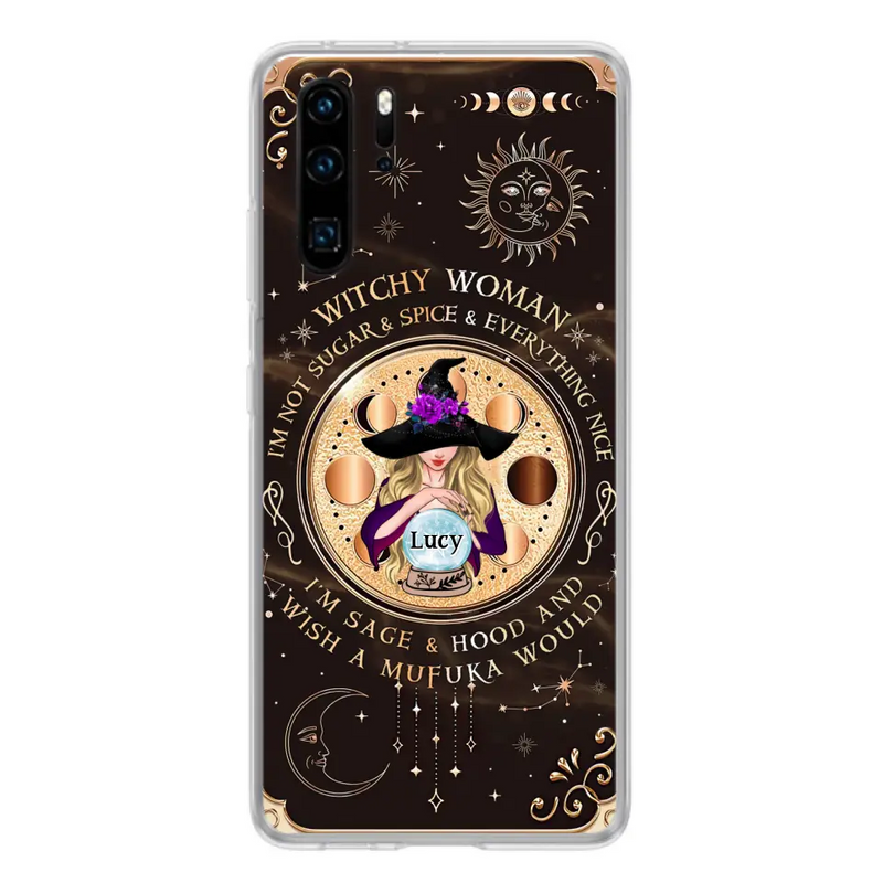 Personalized Witchy Woman Phone Case - Gift Idea For Witch/Friends/Birthday/Halloween Day - I'm Not Sugar & Spice & Everything Nice - Case For Xiaomi/Oppo/Huawei