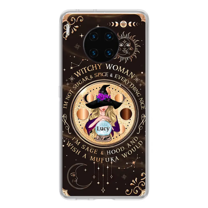 Personalized Witchy Woman Phone Case - Gift Idea For Witch/Friends/Birthday/Halloween Day - I'm Not Sugar & Spice & Everything Nice - Case For Xiaomi/Oppo/Huawei