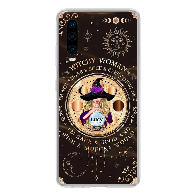 Personalized Witchy Woman Phone Case - Gift Idea For Witch/Friends/Birthday/Halloween Day - I'm Not Sugar & Spice & Everything Nice - Case For Xiaomi/Oppo/Huawei