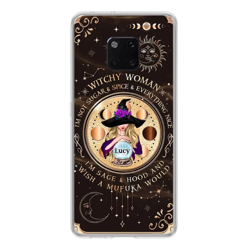 Personalized Witchy Woman Phone Case - Gift Idea For Witch/Friends/Birthday/Halloween Day - I'm Not Sugar & Spice & Everything Nice - Case For Xiaomi/Oppo/Huawei