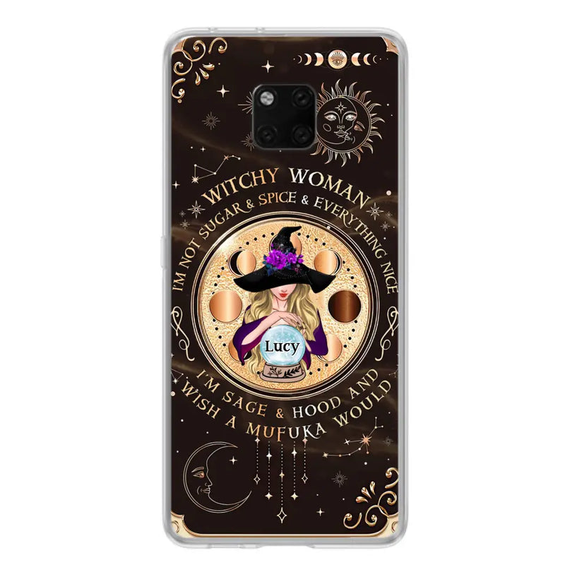 Personalized Witchy Woman Phone Case - Gift Idea For Witch/Friends/Birthday/Halloween Day - I'm Not Sugar & Spice & Everything Nice - Case For Xiaomi/Oppo/Huawei