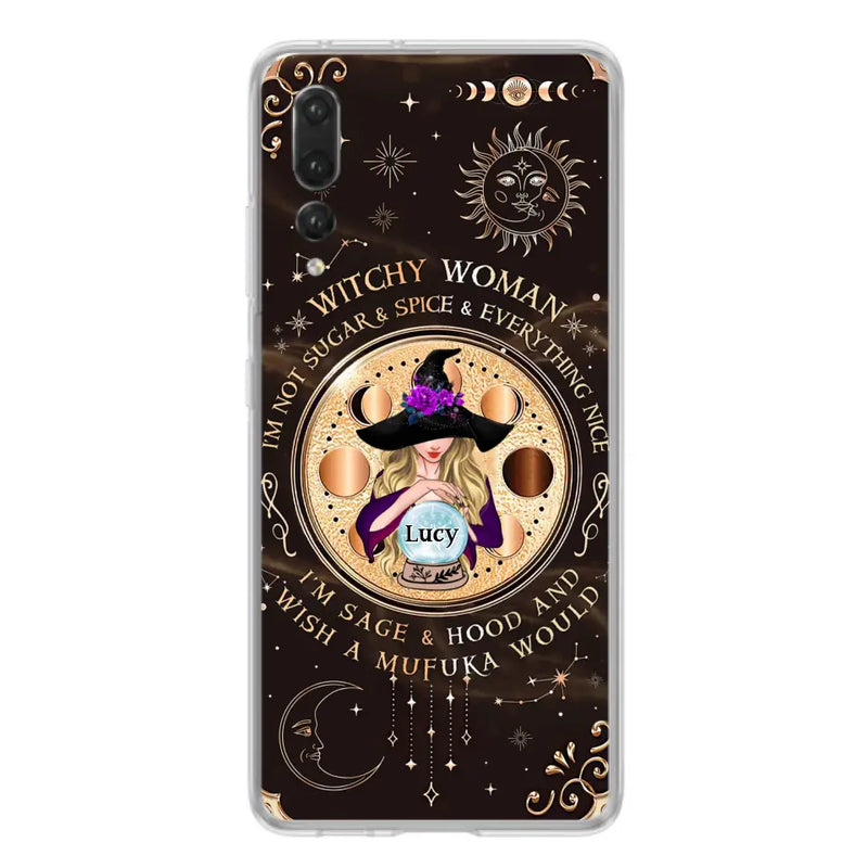 Personalized Witchy Woman Phone Case - Gift Idea For Witch/Friends/Birthday/Halloween Day - I'm Not Sugar & Spice & Everything Nice - Case For Xiaomi/Oppo/Huawei