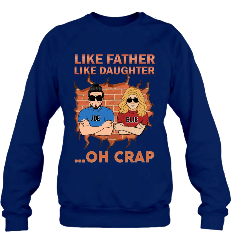 Personalized Dad/Mom And Daughter/Son T-Shirt - Gift Idea For Father's Day/Mother's Day