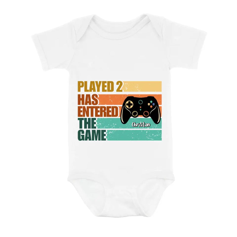 Personalized Gamer Dad Shirt/Baby Onesie - Gift Idea For Father's Day/Game Lovers - Leveled Up To Daddy