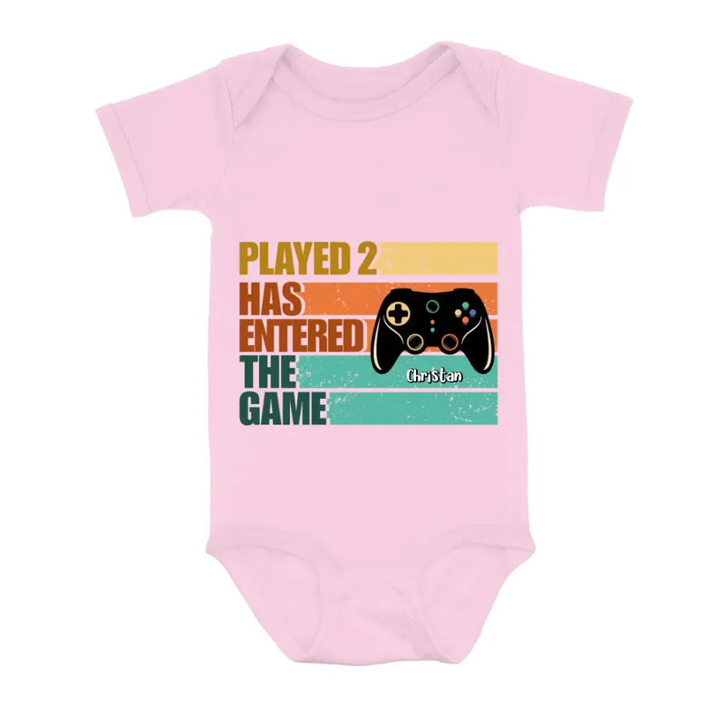 Personalized Gamer Dad Shirt/Baby Onesie - Gift Idea For Father's Day/Game Lovers - Leveled Up To Daddy