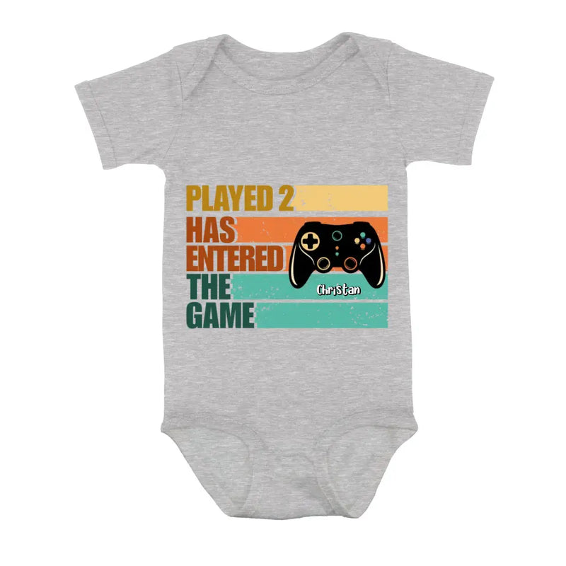 Personalized Gamer Dad Shirt/Baby Onesie - Gift Idea For Father's Day/Game Lovers - Leveled Up To Daddy