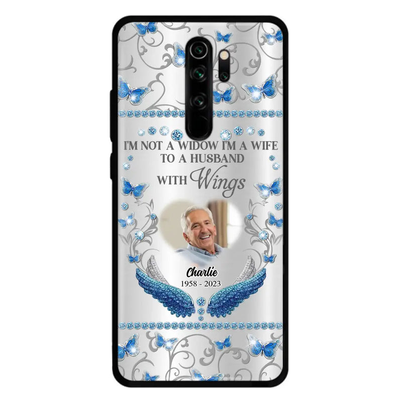 Personalized Memorial Photo Phone Case - Memorial Gift Idea for Mother's Day/Father's Day - I'm Not A Widow I'm A Wife To A Husband With Wings - Cases For Oppo/Xiaomi/Huawei