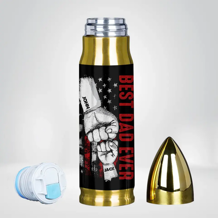 Custom Personalized Dad Bullet Tumbler - Upto 5 Children - Gift Idea For Father's Day - Best Dad Ever