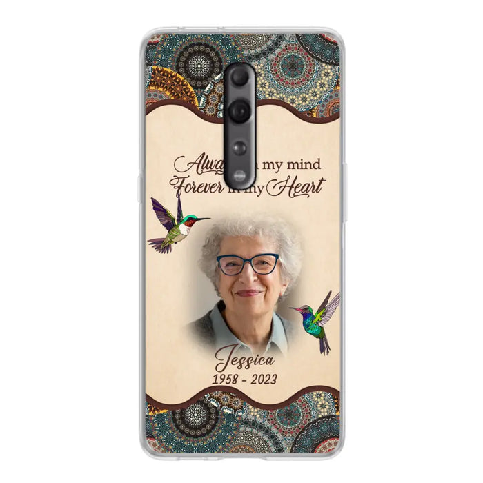 Custom Personalized Memorial Photo Phone Case - Memorial Gift Idea For Mother's Day/Father's Day - Always On My Mind, Forever In My Heart - Case For Oppo/Xiaomi/Huawei