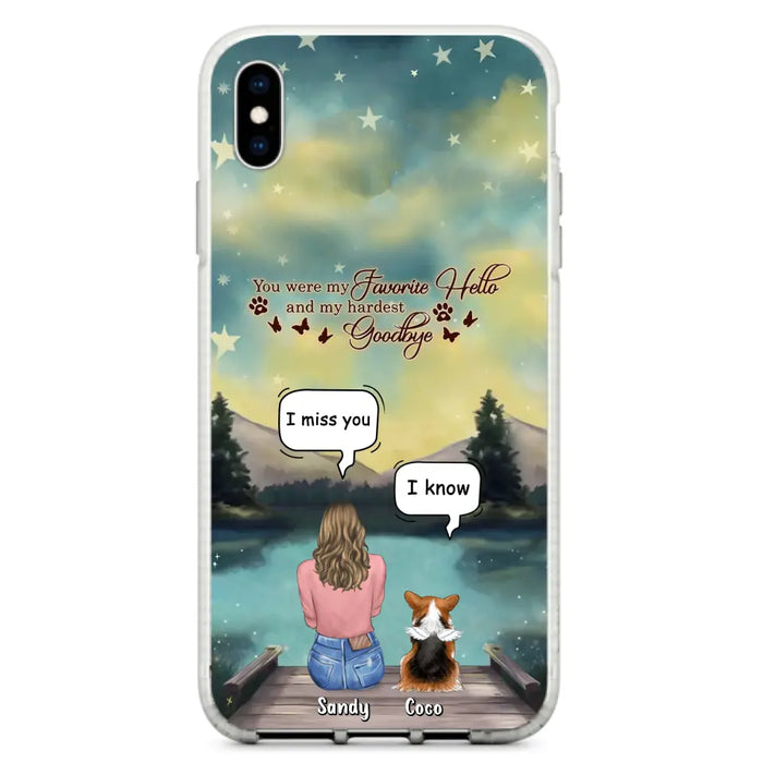 Custom Personalized Memorial Pet Phone Case - Memorial Gift Idea For Pet Lover - Up to 4 Pets - Gift Idea For Dog/Cat Lover - Your Wings Were Ready But Our Hearts Were Not - Case For iPhone And Samsung
