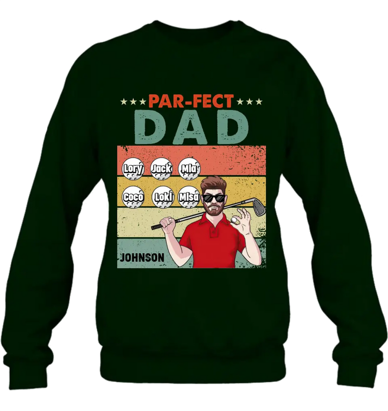 Personalized Golf Grandpa/Dad Shirt/Hoodie - Gift Idea For Grandpa/Father's Day - Par-fect Dad