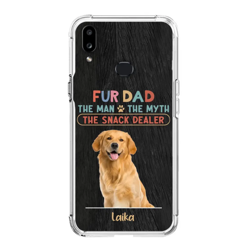 Personalized Fur Dad Phone Case - Upload Photo - Up to 6 Pets - Father's Day Gift For Pet Lovers - Fur Dad The Man The Myth The Snack Dealer - Case for iPhone/Samsung
