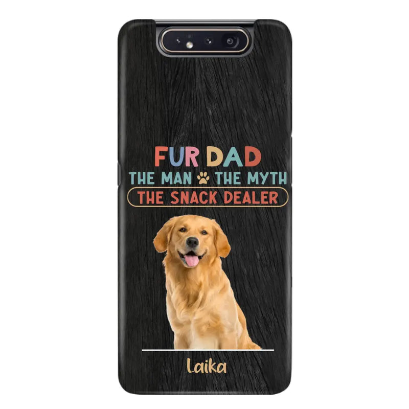 Personalized Fur Dad Phone Case - Upload Photo - Up to 6 Pets - Father's Day Gift For Pet Lovers - Fur Dad The Man The Myth The Snack Dealer - Case for iPhone/Samsung